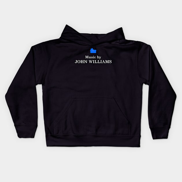 Music by John Williams Kids Hoodie by Triad Of The Force